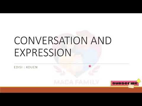 CONVERSATION AND EXPRESSION #Kouen