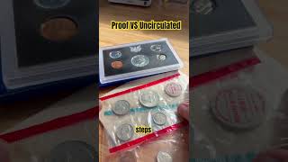 Identifying US Mint Proof Coin Sets vs Uncirculated Coins for Beginners #coincollectinghobby #coins