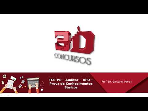 Questões de AFO - Auditor -  TCE-PE - Cespe