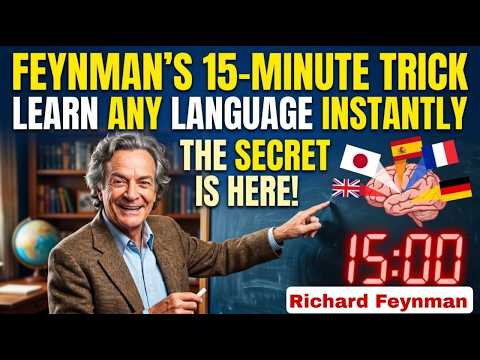 Richard Feynman : Feynman’s 15-Minute Trick to Learn Any Language Faster 🧠🌍
