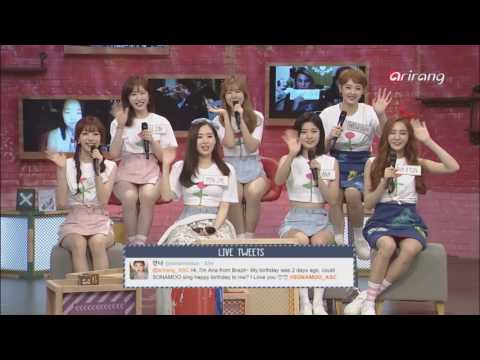 SONAMOO singing "Happy Birthday" to me