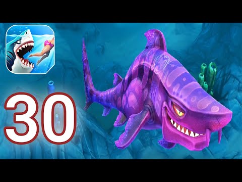 Hungry Shark World - Gameplay Walkthrough Part 30 - Dark Magic Shark (iOS, Android)