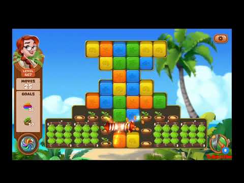 Lost Island Blast Adventure Level 467 NO BOOSTERS - A S GAMING