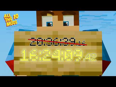 DESTROYING the speedrun record for All the Mods 10