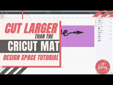 Cricut Design Space Tutorial: How to Cut Larger Than The Mat