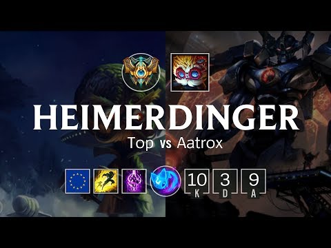 Heimerdinger Top vs Aatrox - EUW Master Patch 8.24