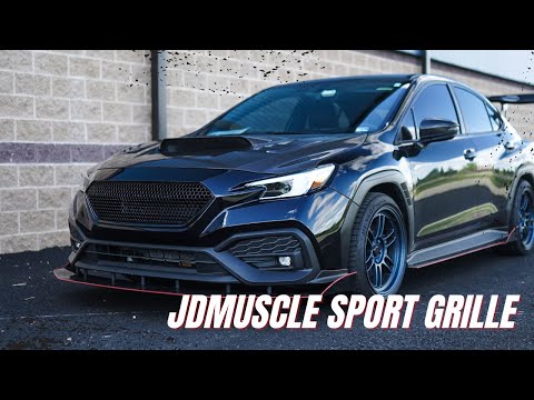 22 WRX Front End Transformation | JDMuscle Sport Grille + Seibon CW Style Carbon Fiber Hood