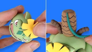 Making Pokémon Shiny Mega Venusaur with super light clay