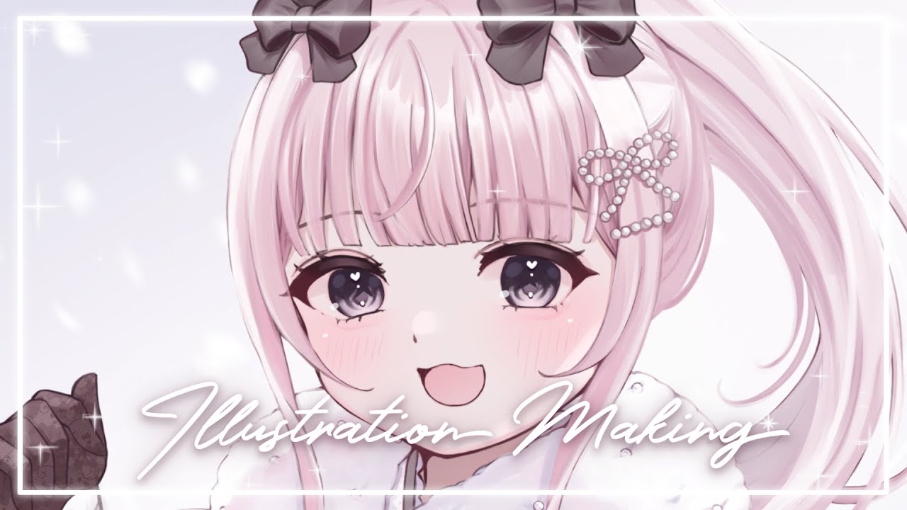 【ILLUSTRATION MAKING】新年のあいさつと雑談をしながら年賀状イラストを描いてみた🐴🤍 - shirotae nun