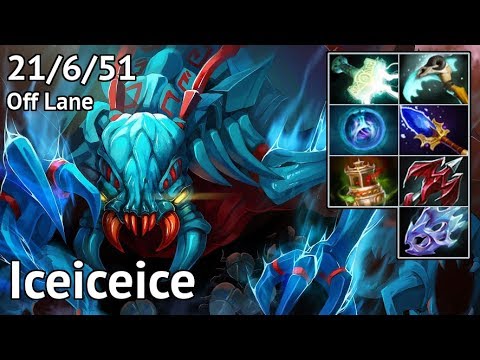 Weaver. Iceiceice. Fnatic. Off Lane VS MEGA creeps. Full game. Dota 2