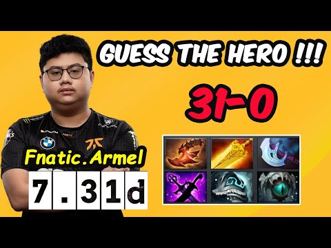 GUESS THE HERO - Fnatic.ARMEL 31-0 NEW OP HERO MIDLANE New Patch 7.31D Dota 2