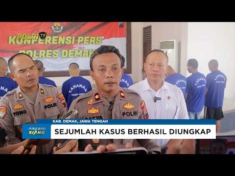 POLRES DEMAK AMANKAN 25 PELAKU KRIMINALITAS DALAM OPERASI AMAN CANDI 2025