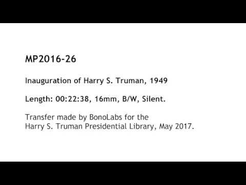 MP2016-26 Inauguration of President Truman