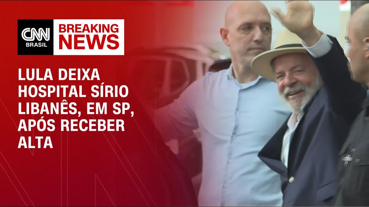 Lula deixa Hospital Sírio Libanês, em SP, após receber alta | AGORA CNN