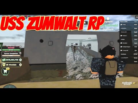 USS Zumwalt RP on War Tycoon ( Raiding ) Roblox