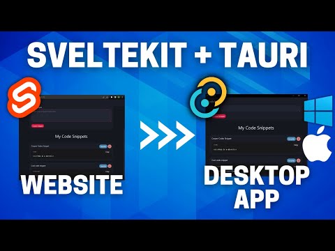 Turn Any SvelteKit Website Into A Desktop App With Tauri (Complete Windows Setup)