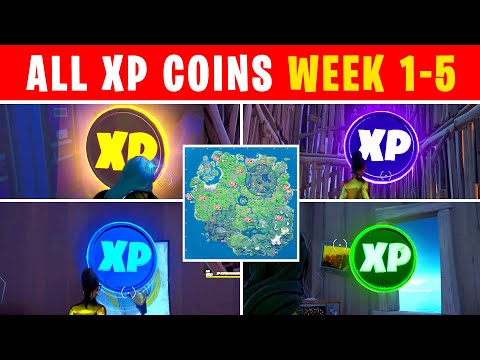 *NEW* XP COINS WEEK 5 (All Xp Coin Locations Week 1-5)