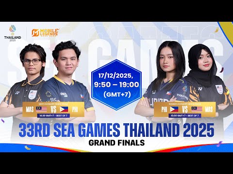 SEA Games 33 Thailand | Men's dan Women's MLBB Grand Finals | Filipino