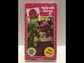 Opening To Rock With Barney 1992 VHS