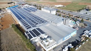 SYS ENERJİ - KONYA - KOMPEN A.Ş. 1820 kWp Çatı Üzeri Güneş Santrali