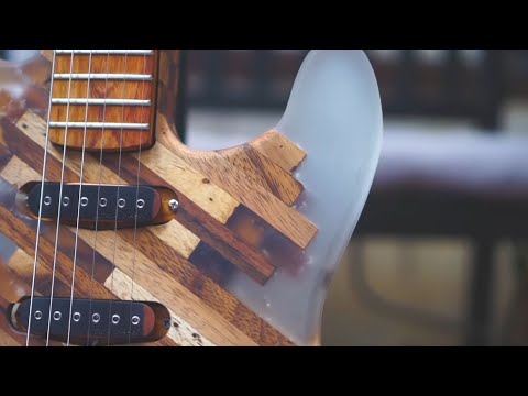 Scrap Wood Guitar and Epoxy Resin - Full Guitar Build Pinoy Guitar Builder
