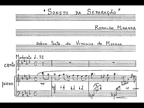 Ronaldo Miranda - Soneto da separação (Luciana Bueno, mezzo-soprano; Ricardo Ballestero, piano)