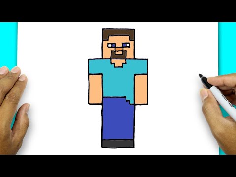How To Draw Minecraft Steve Character | Minecraft Drawing