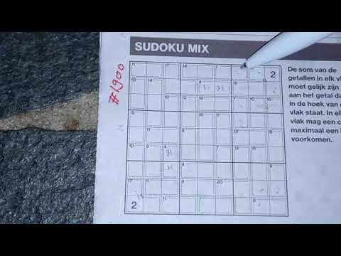 Never seen these before. Too hard & Tricky! (#1900) Killer Sudoku puzzle. 11-18-2020 part 3 of 3