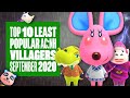 Top Ten Least Popular Animal Crossing: New Horizons Villagers (September 2020) - DO YOU HATE THEM?