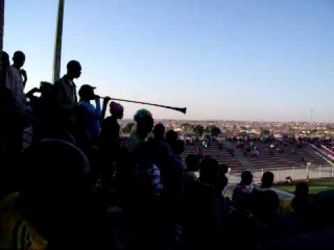 2K Plus: Fans enjoying Nigeria v North Korea, 6 June 2010