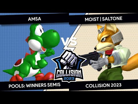 Collision 2023 - aMSa (Yoshi) VS Moist | SALTONE (Fox) - Pools - Winners Semis