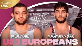 Единоборства Arslan BAGAEV (AIN) vs. Rakhim MAGAMADOV (FRA) | U23 EURO CHAMPIONSHIPS 2024 | Gold Medal | FS 86Kg