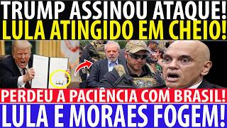 AGORA: TRUMP ASSINA OFENSIVA CONTRA O BRASIL! LULA e MORAES fogem com MEDO - Intervenção Militar!