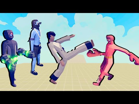TITANIUM BOXER - TAEKWONDO - MMA FIGHTER vs ALL TABS CHAMPS | Totally Accurate Battle Simulator TABS