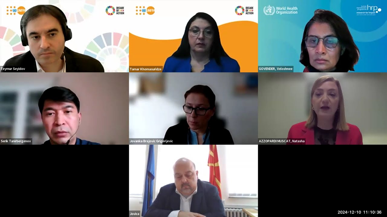 SRHR in UHC plans and processes in Eastern Europe and Central Asia