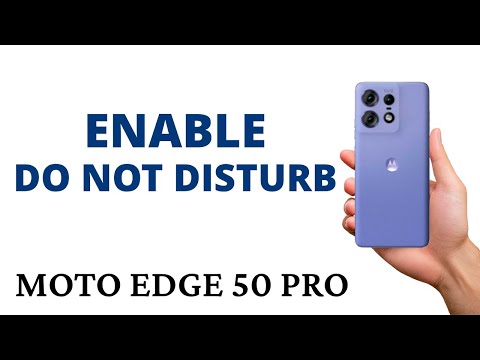 How to ENABLE the DO NOT DISTURB on the MOTO EDGE 50 PRO!