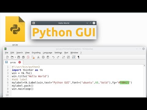Develop Simple Python Gui In Linux Desktop
