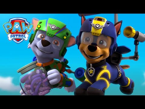 Rocky ja Chase pelastavat Marshallin taivaanvalaasta - Ryhmä Hau PAW Patrol