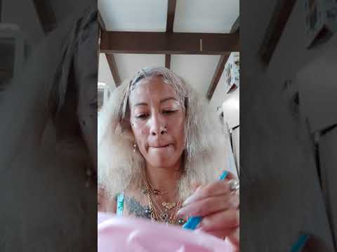 aunty kalepe getting ready to dip