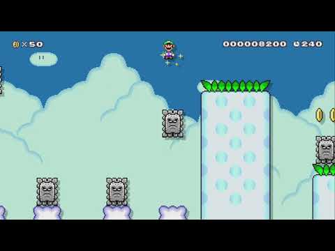 [SMMW] W7 Skyline Stomp by 3rd Bunny - Super Mario Maker 2 - No Commentary 1bu