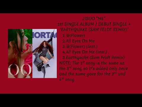 JISOO \ME\ + 'Earthquake (SAM FELDT Remix)' (Instrumentals)