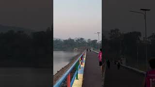 Download lagu Residents exercise on the edge of a lake in a village in Java, Indonesia #soundofnature #java #alam mp3