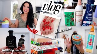 gettin' in the holiday spirit 🎄 nails, coffee combo, new perfumes, adulting...// VLOG