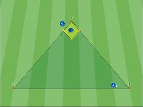 Come allenare il passaggio nel calcio: ricezione nel diamante