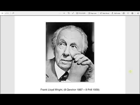 Historia e Arkitektures Moderne 16 - U_POLIS - Frank Lloyd Wright 01