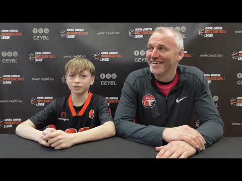 CEYBL U13 - Press conference, 18.3.2023, HAKRO Merlins Crailsheim - BK Brandýs nad Labem