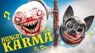 Download lagu Hungry for Karma - Cartoon Cat, Choo Choo Charles & Siren Head (official song) mp3