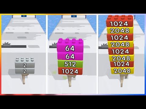2048 Brick Runner - Gameplay Walkthrough - Levels 1-20