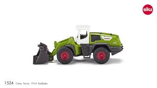 SIKU Blister - traktor Claas Torion s predným ramenom