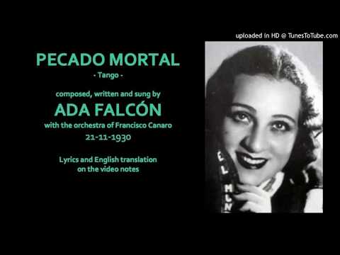 Today's Tango Is... Pecado Mortal - Ada Falcón 21-11-1930